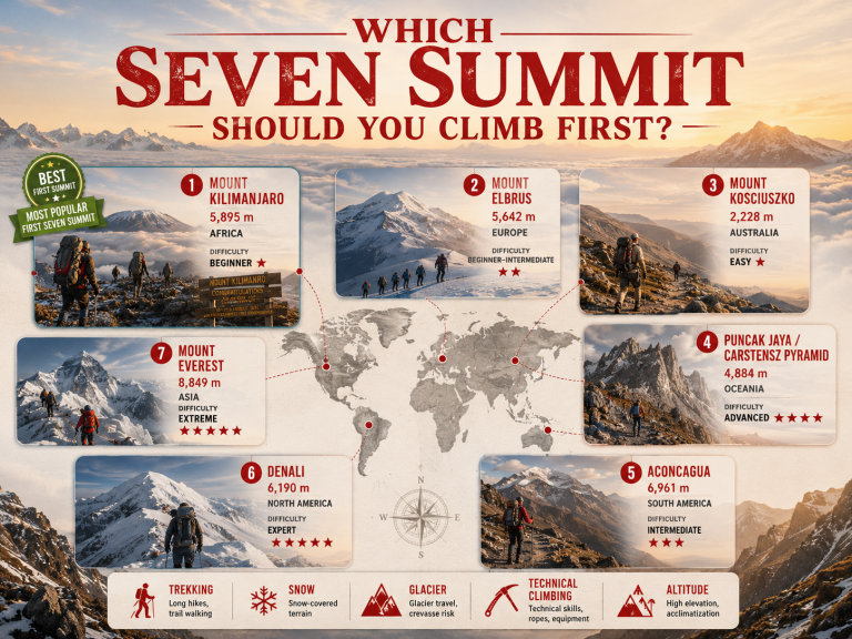 Which Seven Summit Should You Climb First?